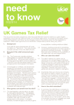 UK Games Tax Relief
