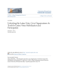 Unlocking the Latino Vote: Civic Organizations As Tools for Latino