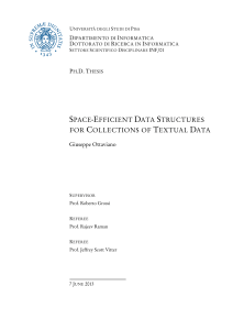 space-efficient data structures for collections of textual data