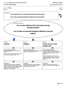 How do writers effectively inform their audience through