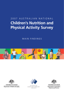 2007 Australian National Children`s Nutrition and Physical Activity