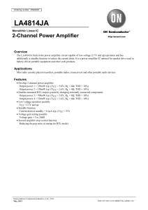 0.35W x 2ch, Class AB, Power Amplifier IC for Low Power