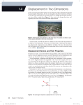 1.3 Displacement in two Dimensions