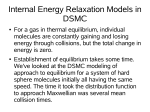 Internal energy relaxation and chemical reactions.