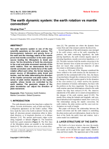 The earth dynamic system: the earth rotation vs mantle convection