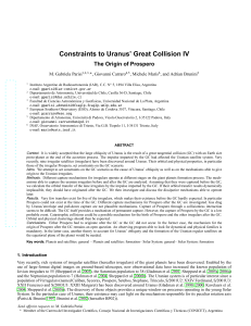 Constraints to Uranus` Great Collision IV