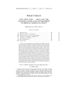 policy essay - Harvard Journal on Legislation