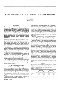 keratome try and post-operative astigmatism
