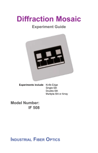 Experiment Guide - Industrial Fiber Optics