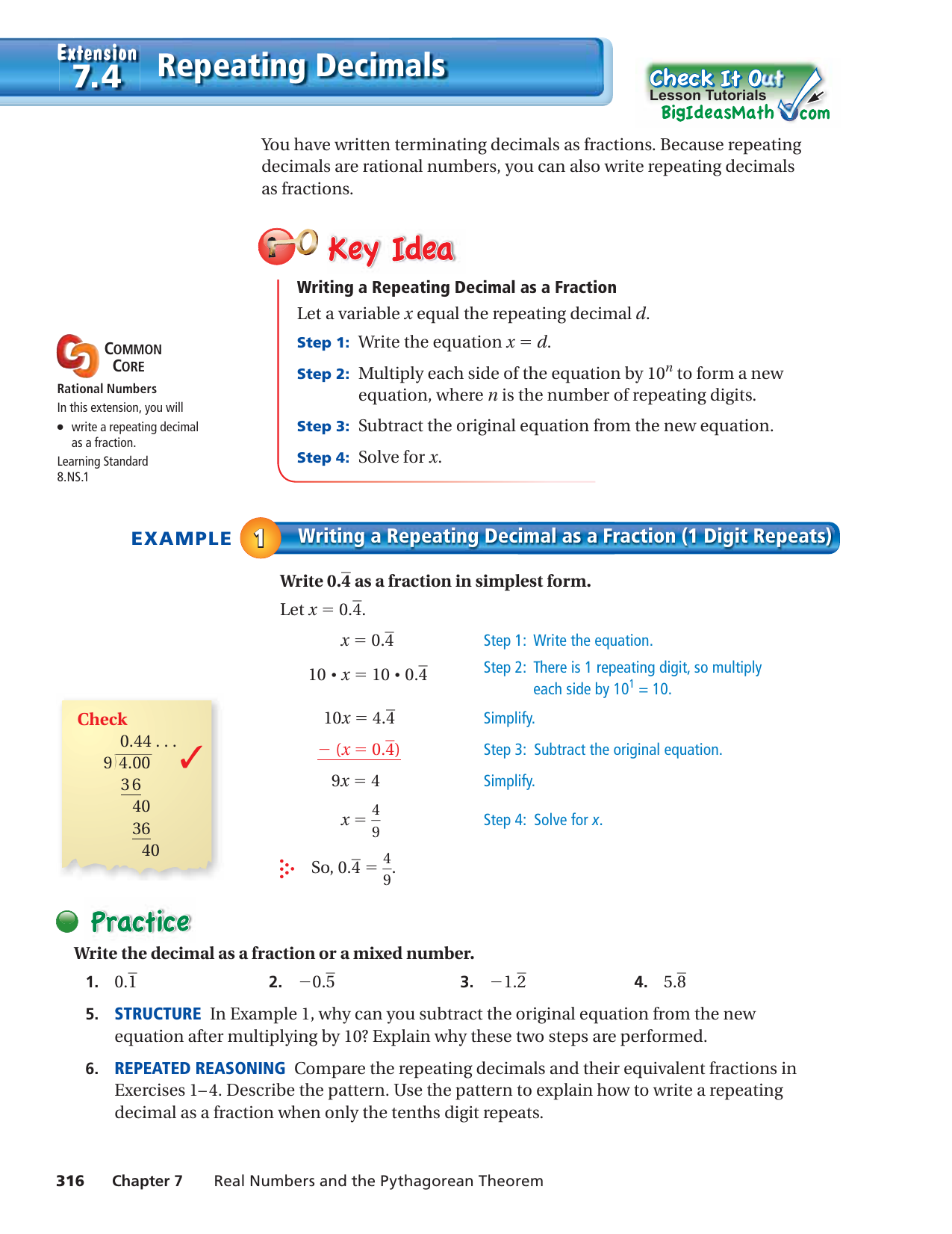 Repeating Decimals 22.22