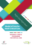 Model of Care For Adult Critical Care