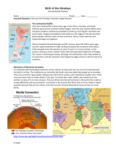 Birth of the Himalaya