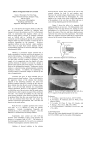 Effects of Magnetic Fields on Corrosion