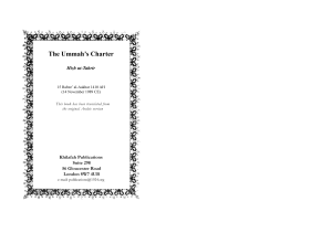 The Ummah`s Charter - ht