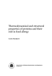 Thermodynamical and structural properties of proteins