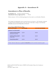 Appendix A – Amendment 18 Amendment to Plan of Benefits