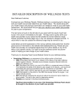 detailed description of wellness tests