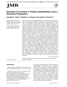 Evolution of Function in Protein Superfamilies, from a Structural