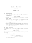 Exercise 2 – Probability