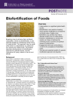 Biofortification of Foods