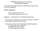 PHYM432 Relativity and Cosmology 6. Differential Geometry