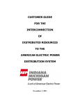 customer guide for the interconnection of distributed resources to the