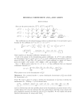 Binomial coefficients and p-adic limits