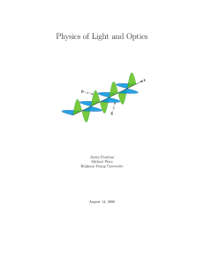 Physics of Light and Optics - BYU Optics Education