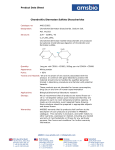 Product Data Sheet Chondroitin/Dermatan Sulfate Disaccharides