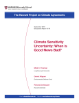 Climate Sensitivity Uncertainty: When is Good News Bad?