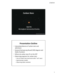 Carbon Stars - The OzSky Star Safari