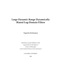 Large Dynamic Range Dynamically Biased Log-Domain