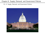 Chapter 6: Supply, Demand, and Government