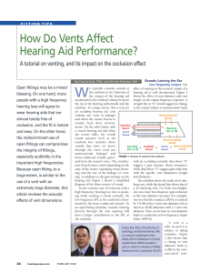 How Do Vents Affect Hearing Aid Performance?