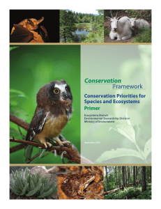 Conservation priorities for species and ecosystems: primer (PDF