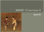 MMW 13 Lecture 8 - Eleanor Roosevelt College