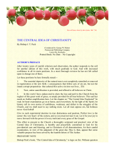 the central idea of christianity