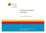 Practical Statistical Questions