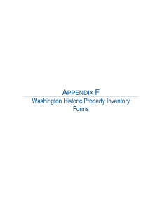 Washington Historic Property Inventory Forms