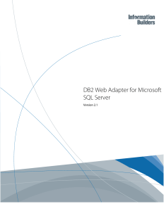 DB2 Web Adapter for Microsoft SQL Server