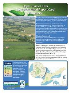 2012 Watershed Report Card Summary