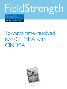 Towards time-resolved non-CE MRA with CINEMA