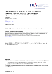 Radical Cations in Mixtures of ClsP and Me#. A Combined ESR and