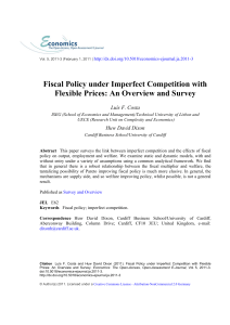 Fiscal Policy under Imperfect Competition with Flexible Prices: An