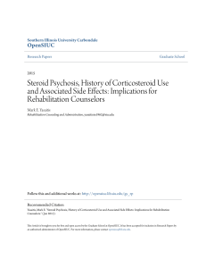 Steroid Psychosis, History of Corticosteroid Use