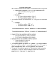 Oxidation Number Rules