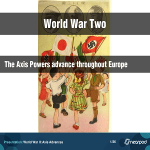 Presentation: World War II: Axis Advances 1/36