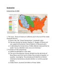Sectionalism Compromise of 1850 1. The Issue: Status of slavery in