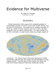 Evidence for Multiverse