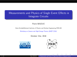 Measurements and Physics of Single Event Effects in